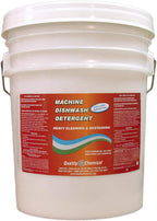 Quality Chemical Heavy Duty Liquid Alkaline Commercial Dishwasher Detergent - Industrial-Grade - Dissolves Food Stains, Grease, Grime and Residue - No Pre-Rinse - Ready-to-Use 5 Gallon Pail (640-oz)