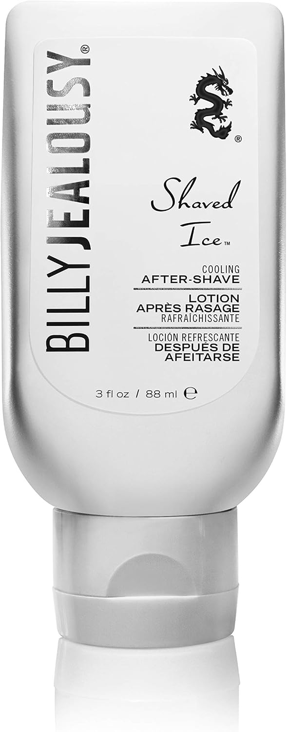 Billy Jealousy Shaved Ice After Shave Balm for Men with Aloe Leaf Juice, Cools & Hydrates Skin, Relieves Razor Irritation and Prevents Ingrown Hairs, 3 Fl Oz