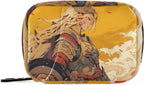 Pill Organizer Case Pouch Anime Warrior Print for Travel, Portable Pill Box 7 Days Capacity
