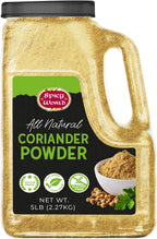Coriander Powder 5 LB Bulk Jar - All Natural, Pure, Bulk Corriander Seeds Ground, No Preservatives & Freshly Packed by Spicy World