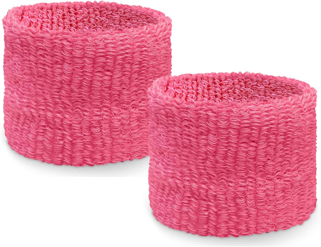 Couver Unisex Youth Kids Cotton Terry Wrist Bands/Wristbands for Event use (1 Pair)