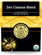 Buddha Teas Organic Zen Cleanse Blend - OU Kosher, USDA Organic, CCOF, 18 Bleach-Free Tea Bag