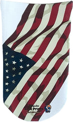 Heal with Appeal Amputee Sock Vintage American Flag Angled V1, 3PLY Residual Wound, Over Shrinker Sock