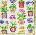 Caspari Primroses Paper Luncheon Napkins - 20 Per Package