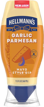 Hellmann's Garlic Parmesan Chicken Tender Mayonnaise Style Dip Garlic Parmesan Delicious Flavor No Artificial Flavors 11.5 Fl Oz