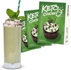 Keto Chow Chocolate Mint - Keto Meal Replacement Shake Powder - Nutritionally Complete - Low Carb - Delicious Easy Meal Substitute - Protein Rich You Choose The Fat - Single Meal - 3 Pack