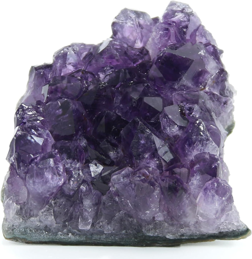 Amethyst Crystal Rock, Real Amethyst Stone, Natural Purple Crystals and Healing Stones, Amathesis Crystal Cluster Geode, Amatista Piedra Natural, Cuarzos Originales De Energia Y Piedras(0.23LB)