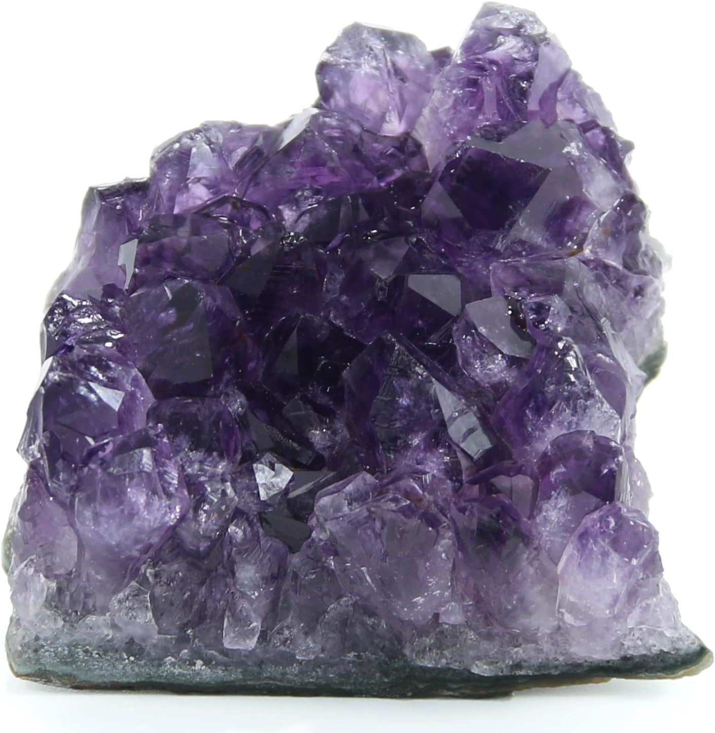 Amethyst Crystal Rock, Real Amethyst Stone, Natural Purple Crystals and Healing Stones, Amathesis Crystal Cluster Geode, Amatista Piedra Natural, Cuarzos Originales De Energia Y Piedras(0.23LB)