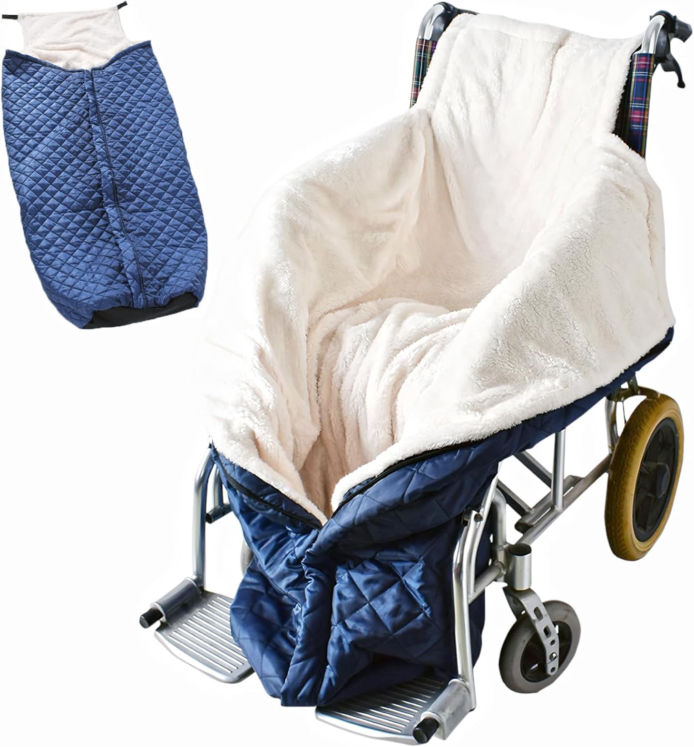 Lightweight Wheelchair Blanket with Zipper, Lambswool Wheelchair Warm Covers,Lap Blankets for Elderly,Holiday Winter Leg and Lower Body Gifts