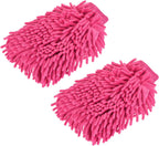 M METERXITY Microfiber Chenille Wash Mitt - Double Side Reusable Gloves for Cleaning Scratch-Free, Apply to Car Cleaning, Kitchen