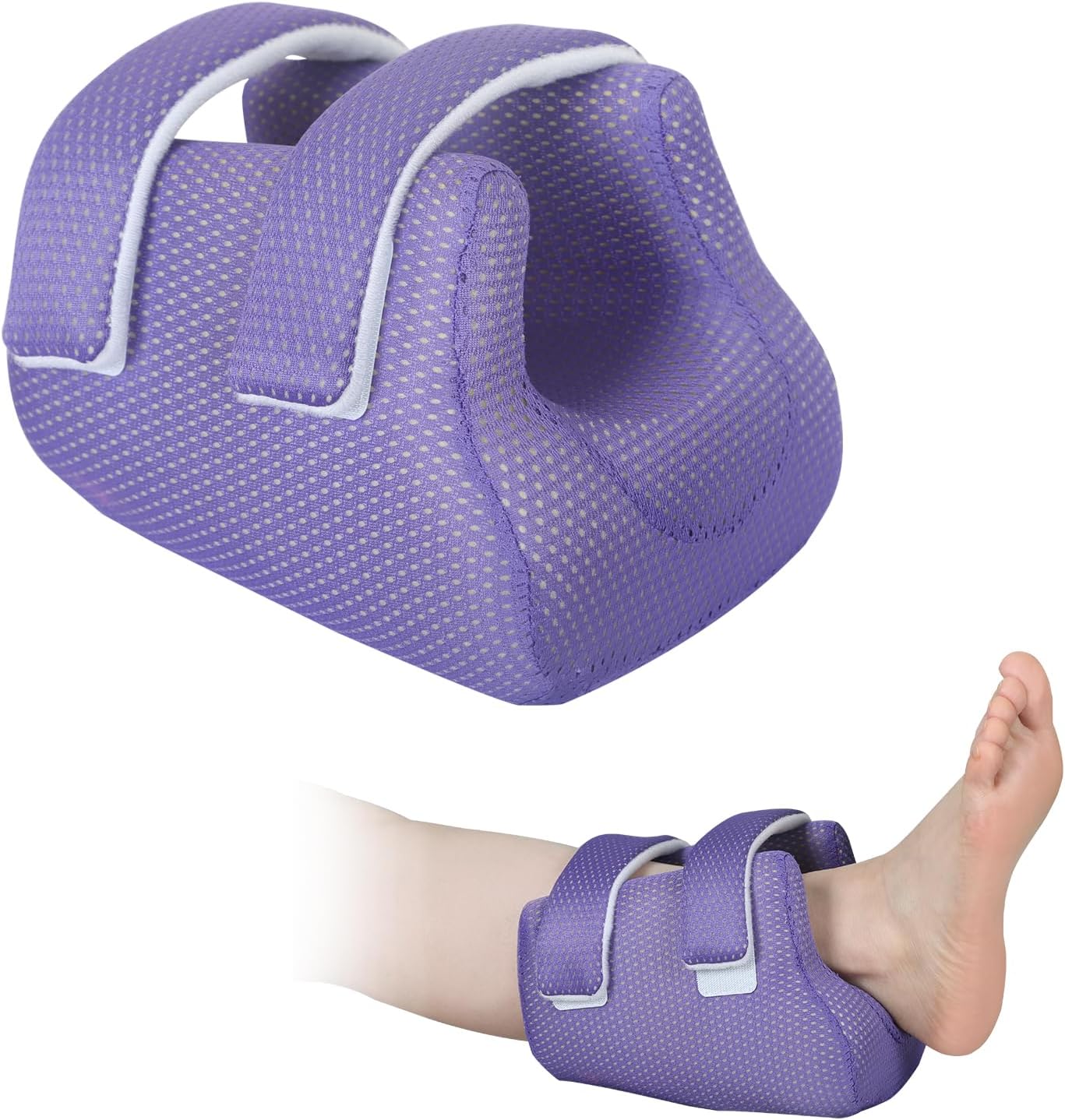3D Heel Protectors for Pressure Sores,Ankle Elevation Pillow Foot Support Cushion for Bed Sores,Heel Cushions for Heel Pain Relief