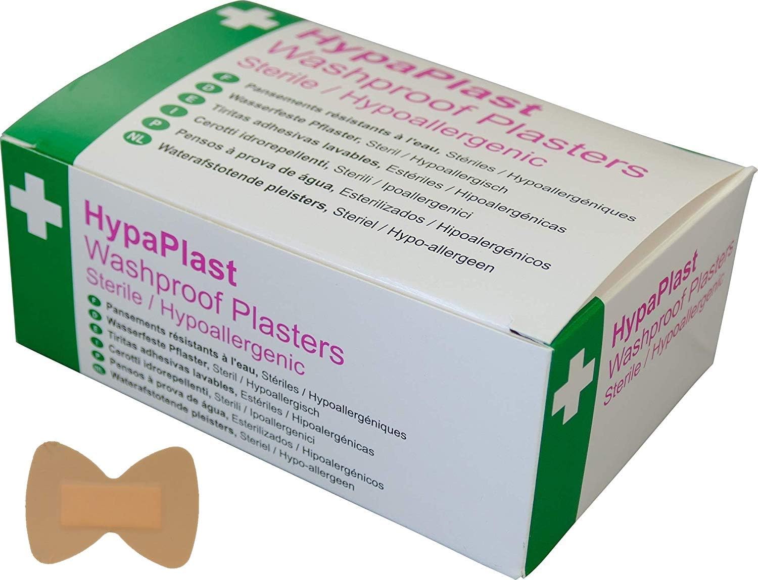 Safety First Aid Group HypaPlast Pink Washproof Plasters, Fingertip (Pack of 100)
