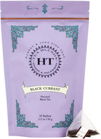 Harney & Sons Black Currant Tea | 25 Sachets of Caffeinated Black Tea with Black Currant Flavor, HT Tea Blends
