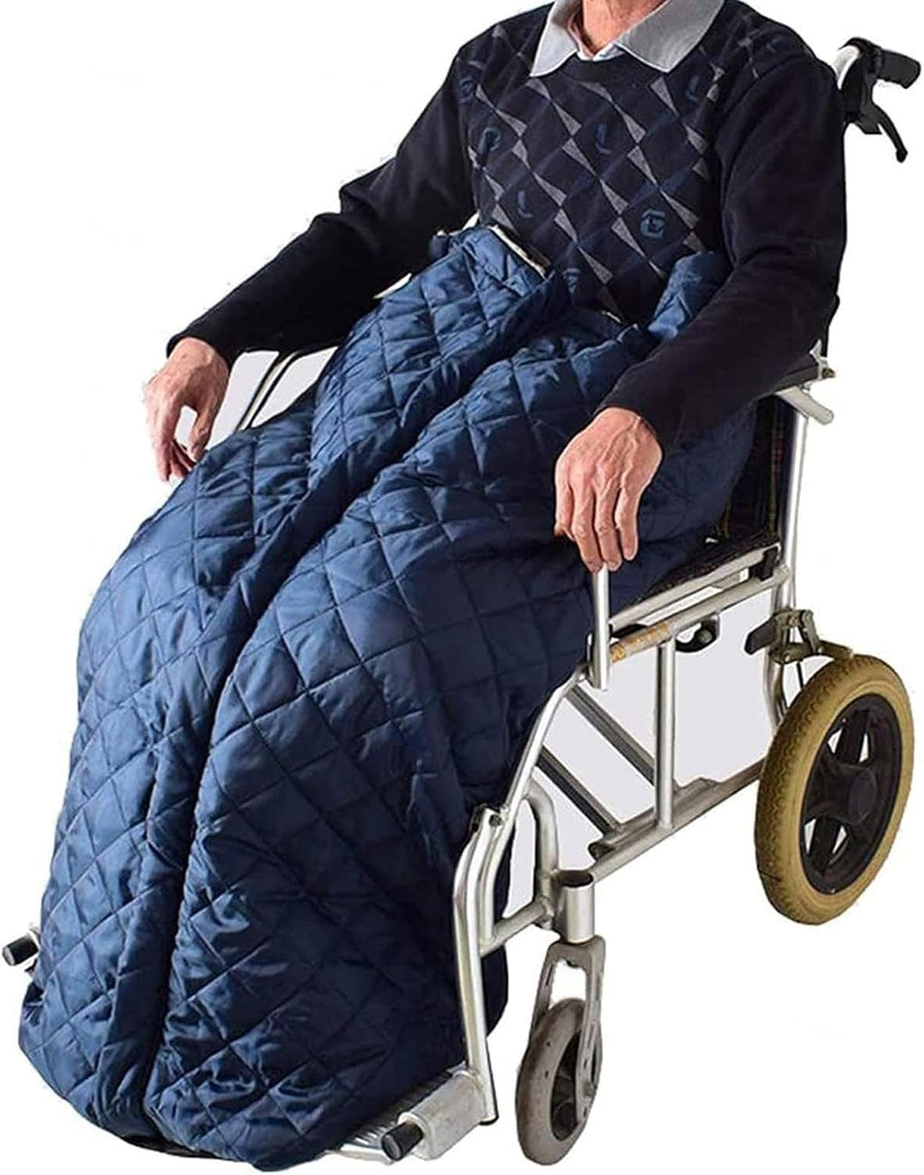 Wheelchair Blanket for Adults, with Zipper and Villus Waterproof Plush Wheelchair Warmer Cover Universal Wheelchair Accessory for Cold Weather