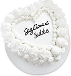 Sagittarius Baddie Cake Topper – Zodiac Birthday Cake Decoration for Sagittarius Girl, Cute Heart Shape Gen Z Aesthetic Party Decor (Sagittarius Baddie)