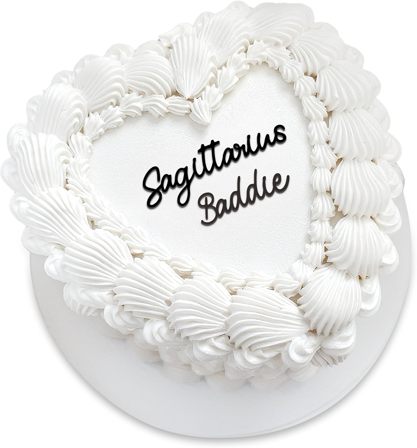 Sagittarius Baddie Cake Topper – Zodiac Birthday Cake Decoration for Sagittarius Girl, Cute Heart Shape Gen Z Aesthetic Party Decor (Sagittarius Baddie)