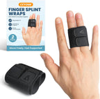 Finger Splint Wraps 2 Pack – Adjustable Breathable Finger Buddy Tape, Light Compression Trigger Finger Splint for Arthritis Pain Relief & Sports Injury, Comfort for Daily Support & Alignment（M Size）