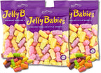 Jelly Babies - Pack of 3 - Fruity English-Style Baby Shaped Gummies - 5.29 oz. Bags