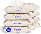 Coterie Flushable Wipes for Toddlers, Designed for Potty Training, Safe for Sensitive Skin, Hypoallergenic, 99% Water, Plant-Based, Fragrance Free, Sewer & Septic Safe, 12 Pack (448 Wipes)