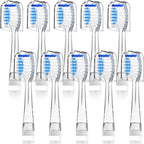Compatible with Seago SG513/SG977/SGEK6/DT-K6 Electric Toothbrush Replacement Brush Heads,for Seago Kids Electric Toothbrush 3+Years with dust Cover,10 Pack (Blue, Medium)