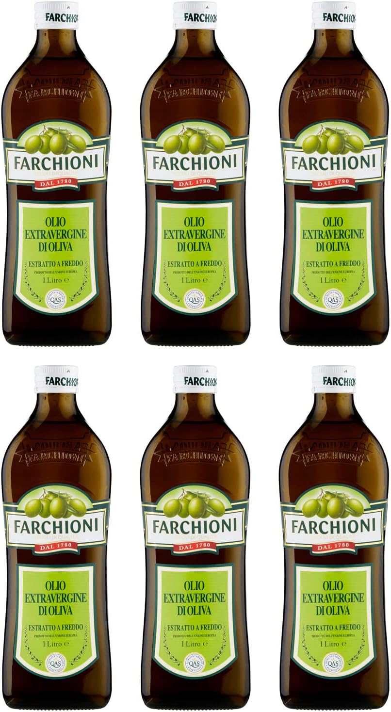 Farchioni Extra Virgin Olive Oil (1L) - Pack of 6