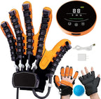 GAOXIAO Rehab Hand Exerciser Aids Robotic Glove, Finger Function Rehabilitation Trainer Robot Rehab Gloves for Spasticity from Stroke Hemiplegia Training Recovery Equipment Rehab Set B Right XL