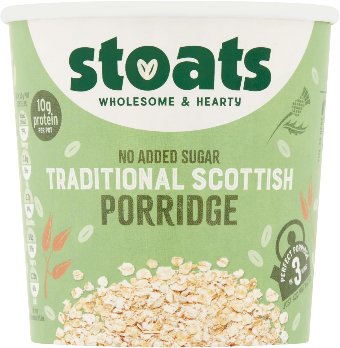 Stoats - Quick Pot - Classic Scottish Porridge - 60g