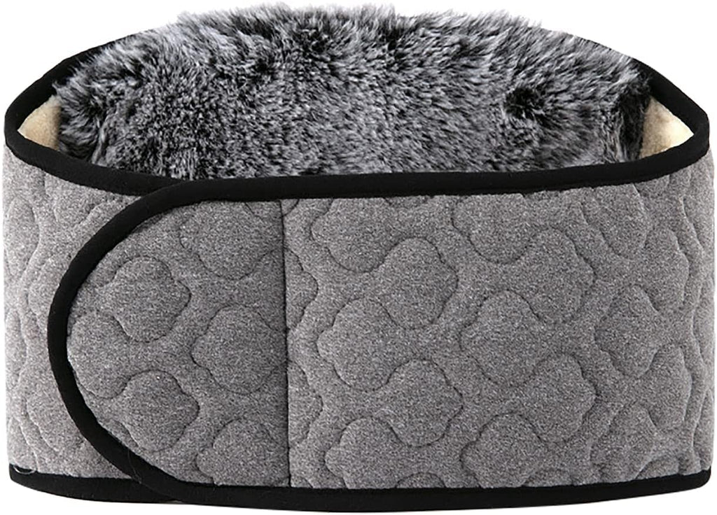 Warm Belt Autumn Winter Thicken Thermal Plush Waist Warmer Lumbar Support Belt Unisex Adjustable Stomach Abdominal Support Band Wrap Waist Back Brace Sports Protector Fitness Guard Men Women Gift