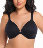Front Closure Posture Bra, Full Coverage Plus Size Light Cup Front Clasp Everyday Bra