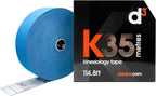 d3 K35 Kinesiology Tape Bulk Roll Electric Blue - 2in x 115ft Extra Long Uncut Hypoallergenic Physio Sports Strapping for Knee, Shoulder Back Muscle & Joint Support for Injury Recovery