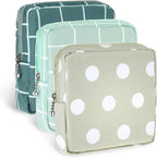 Jeffdad 3pcs Sanitary Napkin Storage Bag, Portable Reusable Menstrual Pads Bags Women Tampon Bags Feminine Products Bag Period Kit Bag (Type one)