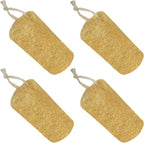 Natural Loofah Sponge (4 Packs), 6“ Natural Loofah Exfoliating Body Scrubber Egyptian Loofa Eco 100% All Natural luffa Cleaning for Men Women Deep Clean Skin