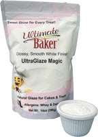 Ultimate Baker UltraGlaze Powder (14oz) – All-Natural Mirror Glaze for Cakes, Donuts, Pastries & Desserts Tapioca-Based, Gluten-Free, Ready-to-Use Baking Essential (Magic)
