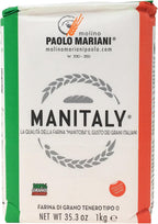 Manitaly Manitoba Type ?0? Flour Made with 100% Italian Wheat 2.2 Lbs (1 kg)