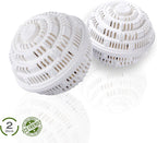Premium Detergent-Free Washing Machine Balls by Eco Hi-Ball – Save on Laundry Detergent – Naturally Washes Clothes Amazingly with Infrared Ceramic Beads – Safe & Reusable for 1000 Washes | 2-Pack