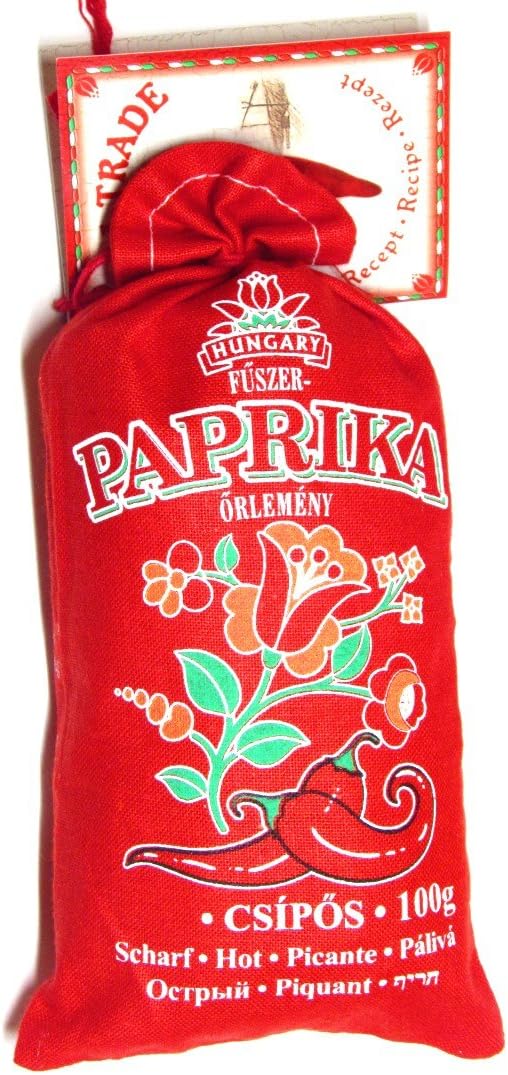 Hungarian Paprika Premium Quality Sweet/Hot/Smoked (Origin: Kalocsa,Hungary) (Hot, 100g)