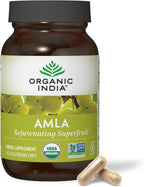 ORGANIC INDIA Amalaki Herbal Vitamin Supplement - Immune Support, Vitamin C, Vegan, Gluten-Free, Kosher, Ayurvedic, Antioxidant, USDA Certified Organic, Non-GMO - 90 Capsules