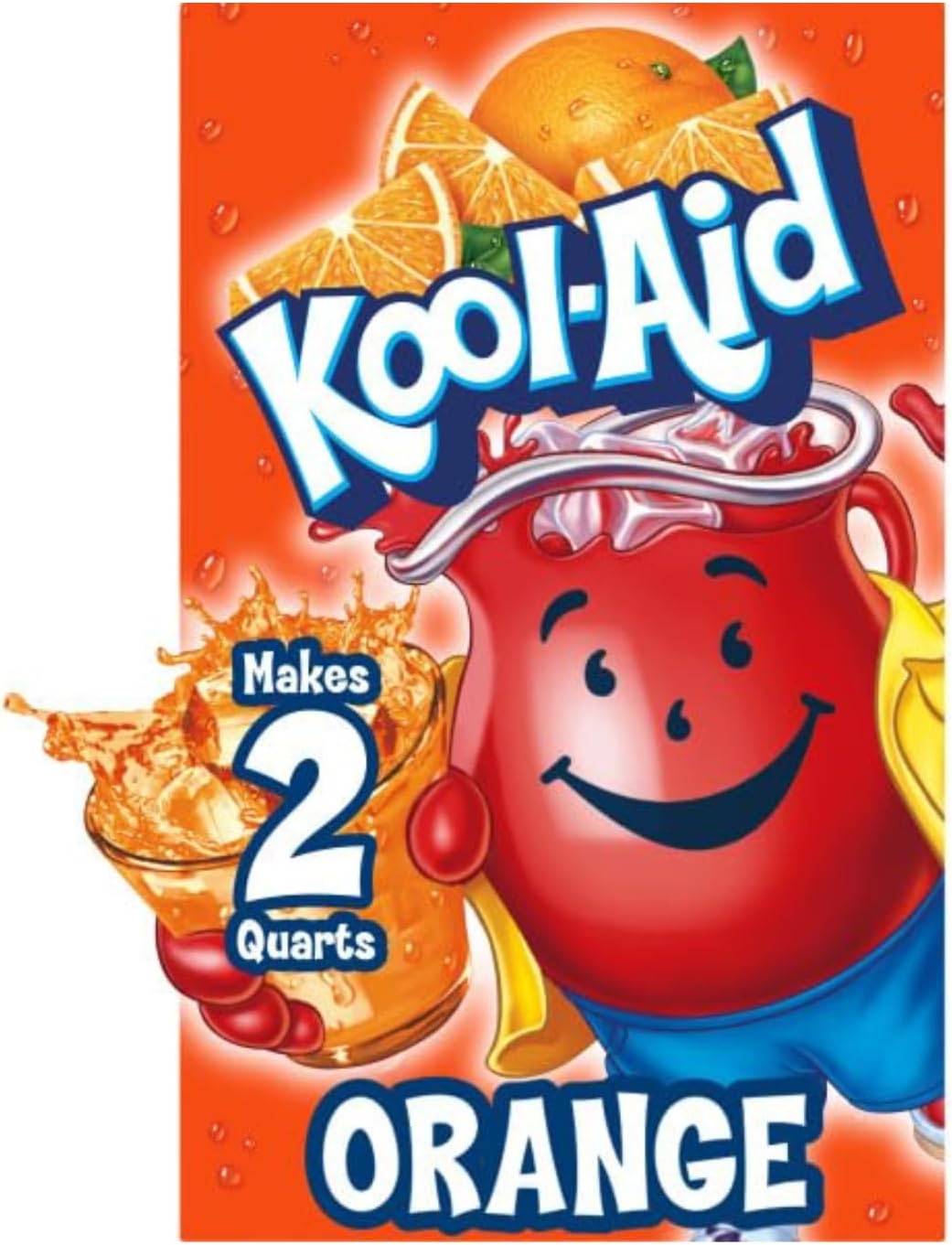 Kool-Aid Unsweetened Soft Drink Mix, Orange, 15OZ, 48 CT