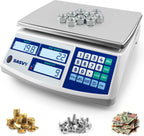 Counting Scale (66lb/30kg, 0.1g) lb/oz/kg/g Industrial Digital Inventory Scale with Battery for Small Parts, Coins, Pieces, Tickets