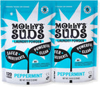 Molly's Suds Original Laundry Detergent Powder | Clean Laundry Detergent Powder for Sensitive Skin | Simple, Effective Ingredients, Stain Fighting | 240 Load (Peppermint)