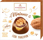 Niederegger Walnut Marzipan Pralines Covered with Milk Chocolate, 102g (3.5oz) | 6 pieces per Box