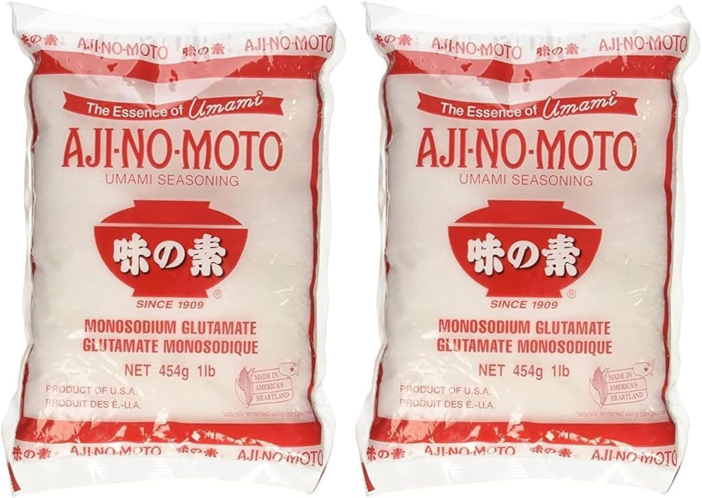Ajinomoto Umami Seasoning 16oz, MSG Monosodium Glutamate, Naturally Delicious, Made in USA 1 LB (Pack of 2)