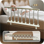 Bed Side Rails Guard for Elderly Adults Seniors Assist Rail Safety Bed Cane Railings Fold Down Handle Handicap Medical Support Assistance Devices Half Grab Bar