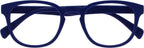 OPULIZE POP Reading Glasses for Women Men,Scratch Resistant Round Matt Frame with Spring Hinges, Blue +1.00 (Pack of 1)