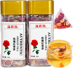 Longan Red Date Tea Rose Red Jujube Fruit Goji Berry Tea Bags Women's Five Treasures Tea Date Longan Goji Berry Roses Wolfberry Flower Chinese Herbal Fruit No addition Caffeine Free 桂圆红枣枸杞茶 玫瑰红枣茶 160g/5.65oz