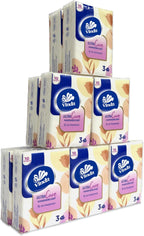 Vinda 3-Ply Mini Ultra Care Pocket Tissues, Portable Series Facial Tissue, Travel Size for Use in All Occasions (12 Packs of 10 Tissues)
