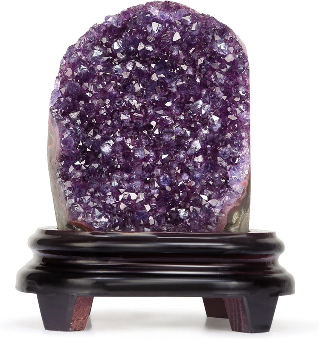 Extreme Rocks Fossils Polished Amethyst Cluster – Purple Crystals Geode from Uruguay - Irregular for Healing Reiki Home Decoration,3000g