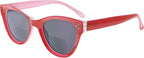 Eyekepper Bifocal Sunglasses for Women Reading under the Sun Stylish Bifocal Readers Tinted Lens Oversize Cat-eye Style