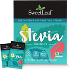 SweetLeaf Stevia Powder Packets - Zero Calorie Sweetener with Stevia Leaf Extract, No Artificial Sweetener Additive, Sugar Free, Keto Friendly, Non GMO, Gluten Free - 35 Packets (Pack of 1)