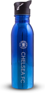 Chelsea F.C. 700ml Stainless Steel UV coated Sports Bottle, blue